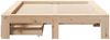 vidaXL Massivholzbett ohne Matratze 135x190 cm Kiefernholz 3309014 Bild 4