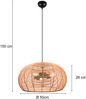 Pendelleuchte INGA Rattan Korbgeflecht 3 flammig groß, Ø 50cm Bild 4