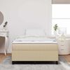 vidaXL Boxspringbett Hellgrau und Weiß 120 x 190 cm Cordstoff 3337456 Bild 4