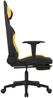 Gaming-Stuhl mit Fußstütze Schwarz und Gelb Stoff, Drehbar [3143746] Bild 4