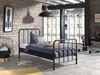 Vipack 'BRONXX' Metallbett, Blau matt, 90x200 cm Bild 2