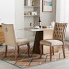 2er Set Esszimmerstuhl Samt gepolstert Massivholz mit Kupfernägeln, modernes Design, komfortabler Sessel,Helles Kamel Bild 3