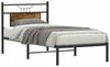 vidaXL Bettgestell ohne Matratze Räuchereiche 90x190 cm Holzwerkstoff 4106735 Bild 3
