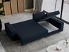 Ecksofa mit Schlaffunktion L-Form mit Bettkasten - DORIAN-Non - Dunkelblau Boucle Bild 5