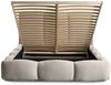 Polsterbett Doppelbett GRACIA 140x200cm Komplettset in Stoff Boston Beige Bild 2