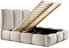 Polsterbett Doppelbett GRACIA 140x200cm Komplettset in Stoff Boston Beige Bild 3