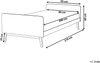 Bett mit Lattenrost BONNAC 90 x 200 cm Holz Hellblau Bild 2