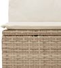 vidaXL 7-tlg. Garten-Sofagarnitur mit Kissen Beige Poly Rattan 3227822 Bild 3
