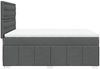 vidaXL Boxspringbett mit Matratze Dunkelgrau 140x190 cm Stoff 3291678 Bild 5