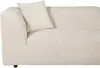 Vente-unique - NAEMIA Sofa SamtStoff Beige - B 161 cm x H 70 cm x L 272 cm Bild 5