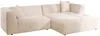 Vente-unique - NAEMIA Sofa SamtStoff Beige - B 161 cm x H 70 cm x L 272 cm Bild 2
