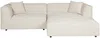 Vente-unique - NAEMIA Sofa SamtStoff Beige - B 161 cm x H 70 cm x L 272 cm Bild 4