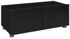 Lomadox Lowboard CAIRNS-132, in schwarz Hochglanz, Modern, grifflos Bild 3