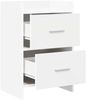 vidaXL Nachttische 2 pcs Weiß 40 x 30 x 60 cm Holzwerkstoff 8010964 Bild 3