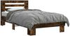 vidaXL Bettgestell mit Kopfteil Geräucherte Eiche 80 x 200 cm 8009102 Bild 2