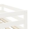 vidaXL Kinderhochbett mit Leiter Weiß 90x200 cm Massivholz Kiefer 835899 Bild 3
