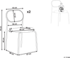 Esszimmerstuhl 2er Set ADAVER Metall Schwarz Bild 2