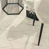 KADIMA DESIGN Teppich waschbar Struktur Wohnzimmer schmutzabweisend Teppich Kurzflor, Rechteckig, Höhe: 16 mm, Florhöhe: 12 mm, 100% Polyester, Rechteckig, 80x150 cm, Creme Bild 3