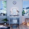 Schminktisch Ania Weiß 80 cm mit LED Beleuchtung und Hocker Vicco Bild 4