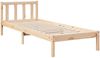 vidaXL Massivholzbett Extra Lang ohne Matratze 100x210 cm Kiefernholz 852432 Bild 3