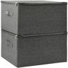 vidaXL Aufbewahrungsboxen 2 Stk. Stoff 43x34x23 cm Anthrazit 332909 Bild 4