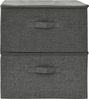 vidaXL Aufbewahrungsboxen 2 Stk. Stoff 43x34x23 cm Anthrazit 332909 Bild 3