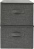 vidaXL Aufbewahrungsboxen 2 Stk. Stoff 43x34x23 cm Anthrazit 332909 Bild 5