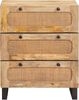 vidaXL Sideboard Braun 60 x 33 x 75 cm Massivholz Mango 4018047 Bild 3
