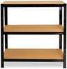 shelfplaza BLACK 115x110x40 cm Schwerlastregal in schwarz mit 3 Böden und 175 kg Traglast pro Boden Bild 4