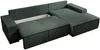 Vente-unique - AMELIA Sofa StoffSamt Grün - B 167 cm x H 85 cm x L 297 cm Bild 5