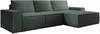 Vente-unique - AMELIA Sofa StoffSamt Grün - B 167 cm x H 85 cm x L 297 cm Bild 3