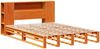 vidaXL Massivholzbett ohne Matratze Wachsbraun 135x190 cm Massivholz 3323895 Bild 3