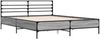 vidaXL Bettgestell Grau Sonoma 160x200 cm Holzwerkstoff und Metall 3280055 Bild 3
