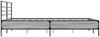 vidaXL Bettgestell Grau Sonoma 160x200 cm Holzwerkstoff und Metall 3280055 Bild 5