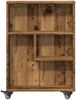 vidaXL Aufbewahrungswagen Schmal Altholz-Optik 48x13x68 Holzwerkstoff 855230 Bild 4