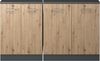 Dachschrägenschrank-Set Rion Artisan Eiche/Anthrazit 2er Set Vicco Bild 5