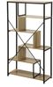 Casâme Bücherregal mit Regalen auf 6 Etagen H160 cm - Dunkles Holz Bild 3