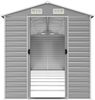 vidaXL Gartenhaus Hellgrau 191x725x198 cm Verzinkter Stahl 3188249 Bild 5