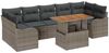 vidaXL Garten-Sofa-Set mit Speicher 8 pcs Grau Poly Rattan 3358162 Bild 2
