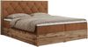 Boxspringbett, Schlafzimmerbett, Bettkasten - VENETO - 160 x 200 cm - Orange Stoff - H3 Bild 4