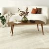 Dmora Wohnzimmertisch Eugenia, Niedriger Wohnzimmertisch, Kaffeeregal, Couchtisch für Sofa, 115x50h38 cm, Nussbaum Bild 4