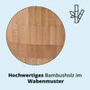 KHG Bambusschale ⌀ 20 cm rund für Obst, Salate, Brot & Snacks, Bambus Bowl natur zum Servieren, Obstschale, Salatschüssel, Müslischale, Ramen Nudel, Chipsschale, Pastaschale, plastikfrei BPA-frei Bild 4
