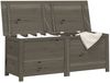 vidaXL Outdoor-Kissenbox Anthrazit 150x50x56 cm Massivholz Tanne 152172 Bild 3
