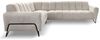 Beautysofa Ecksofa mit Metallbeine in schwarzer VOLARE L, mit höchstem Sitzkomfort, ohne Schlaffunktion Bild 2