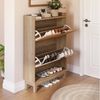 Tribesigns Schuhschrank Schuhregal Schuhkommode mit Regalen mit 2 Schubladen Bild 2