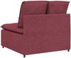 vidaXL Modulares Sofa Mittelmodul mit Kissen Weinrot 100 cm 4104420 Bild 5