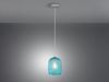 Pendelleuchte ASHFORD einflammig Kristall Glasschirm in Blau, Ø15cm Bild 3