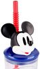 Disney Mickey Mouse Kindergeschirr-Set Trink-Becher 360 ml Micky Maus Mickey Mouse 3D-Figur & Strohhalm, Kunststoff Bild 2