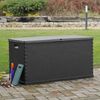 vidaXL Garten-Aufbewahrungsbox Anthrazit 120x56x63 cm PP Rattan 43711 Bild 5