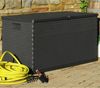 vidaXL Garten-Aufbewahrungsbox Anthrazit 120x56x63 cm PP Rattan 43711 Bild 4